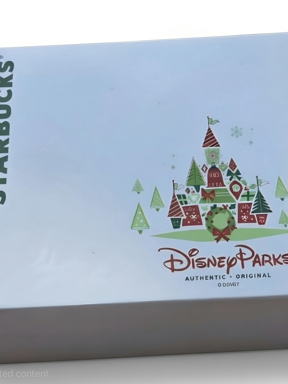 2015 Disney Parks Starbucks Christmas Holiday Castle Mug NIB Original Box